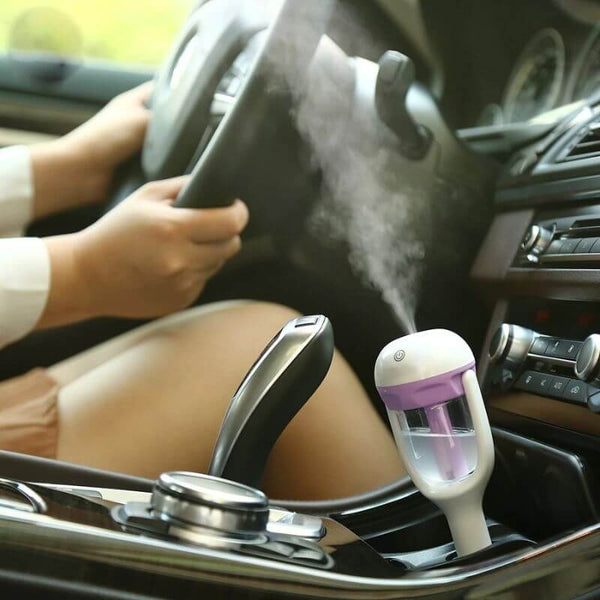 Diffuseur de voiture, assainisseurs d'air de voiture Diffuseurs de voiture  pour huiles essentielles Humidificateur de voiture USB Aromathérapie Di