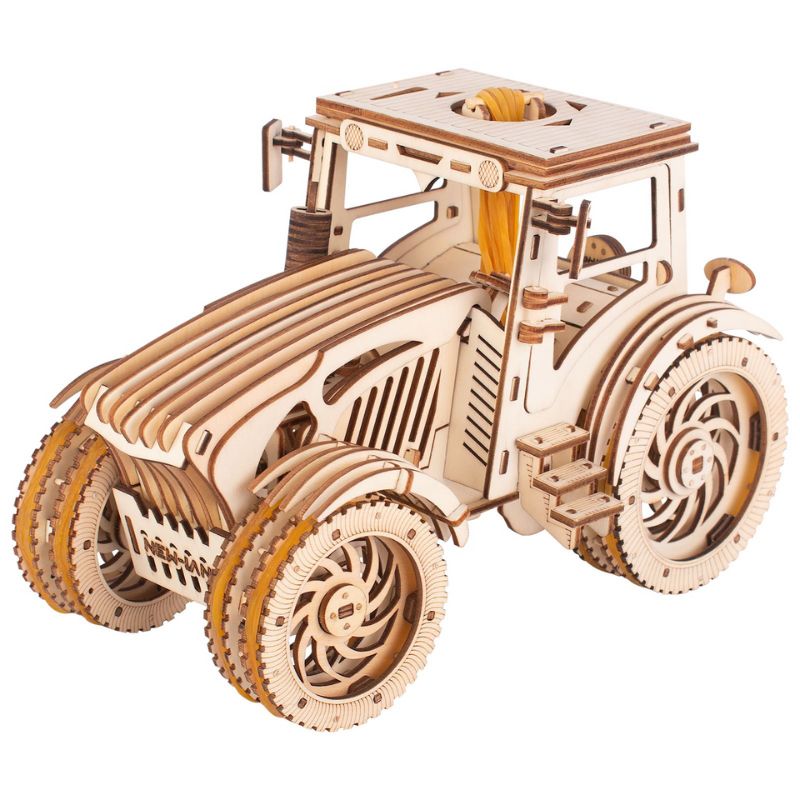 Maquette tracteur en bois - Plaisir du Yoga